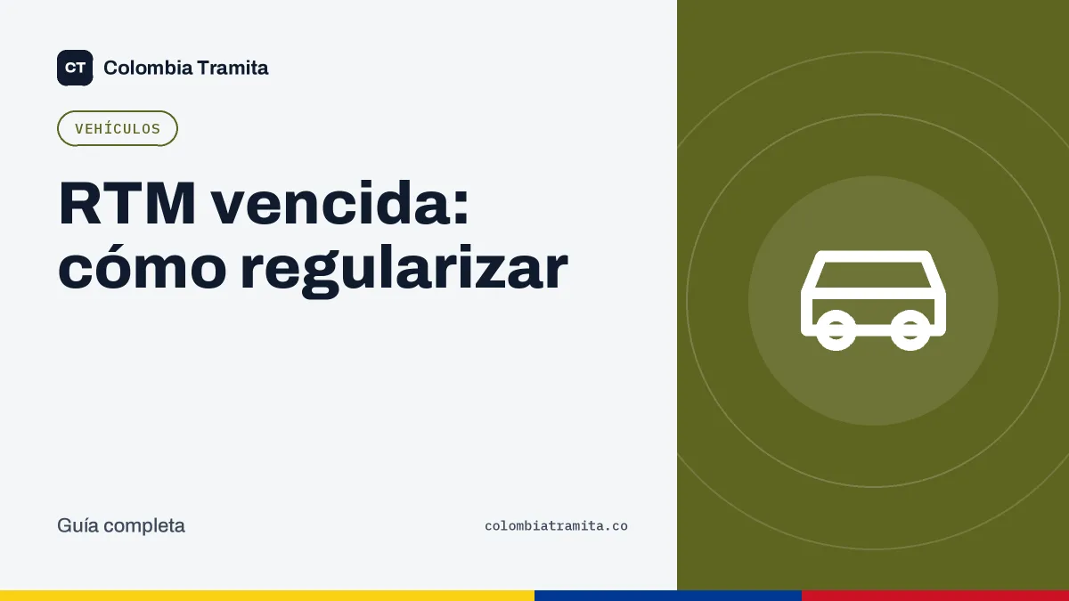 RTM vencida: cómo regularizar