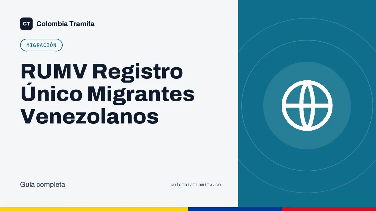 RUMV Registro Único Migrantes Venezolanos