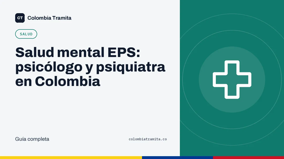 Salud mental EPS: psicólogo y psiquiatra en Colombia