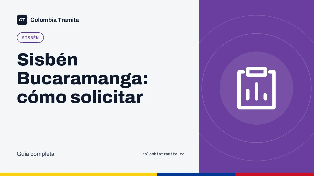 Sisbén Bucaramanga: cómo solicitar