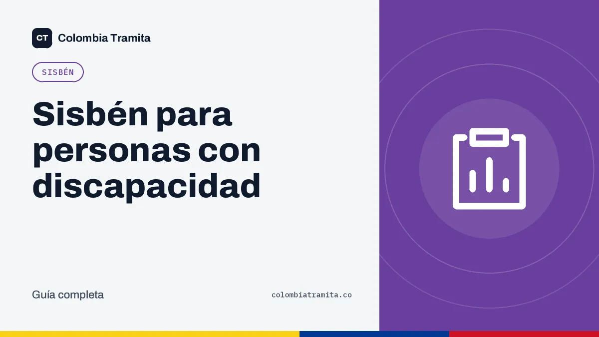 Sisbén para personas con discapacidad
