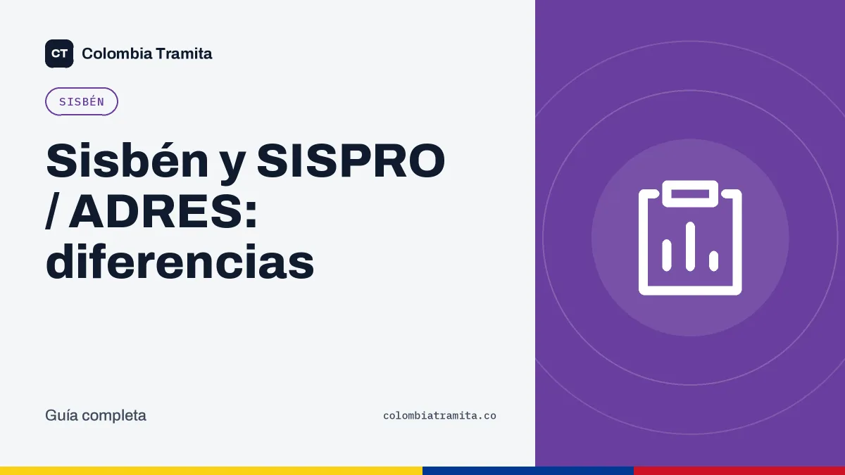 Sisbén y SISPRO / ADRES: diferencias