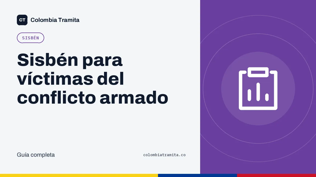 Sisbén para víctimas del conflicto armado