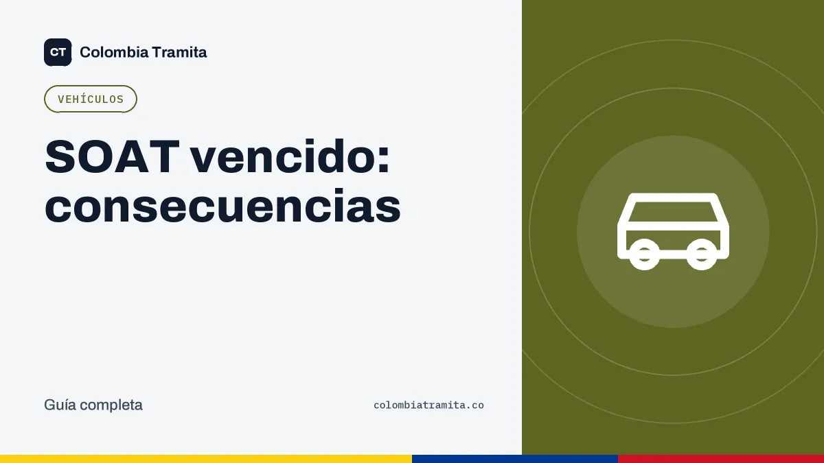 SOAT vencido: consecuencias