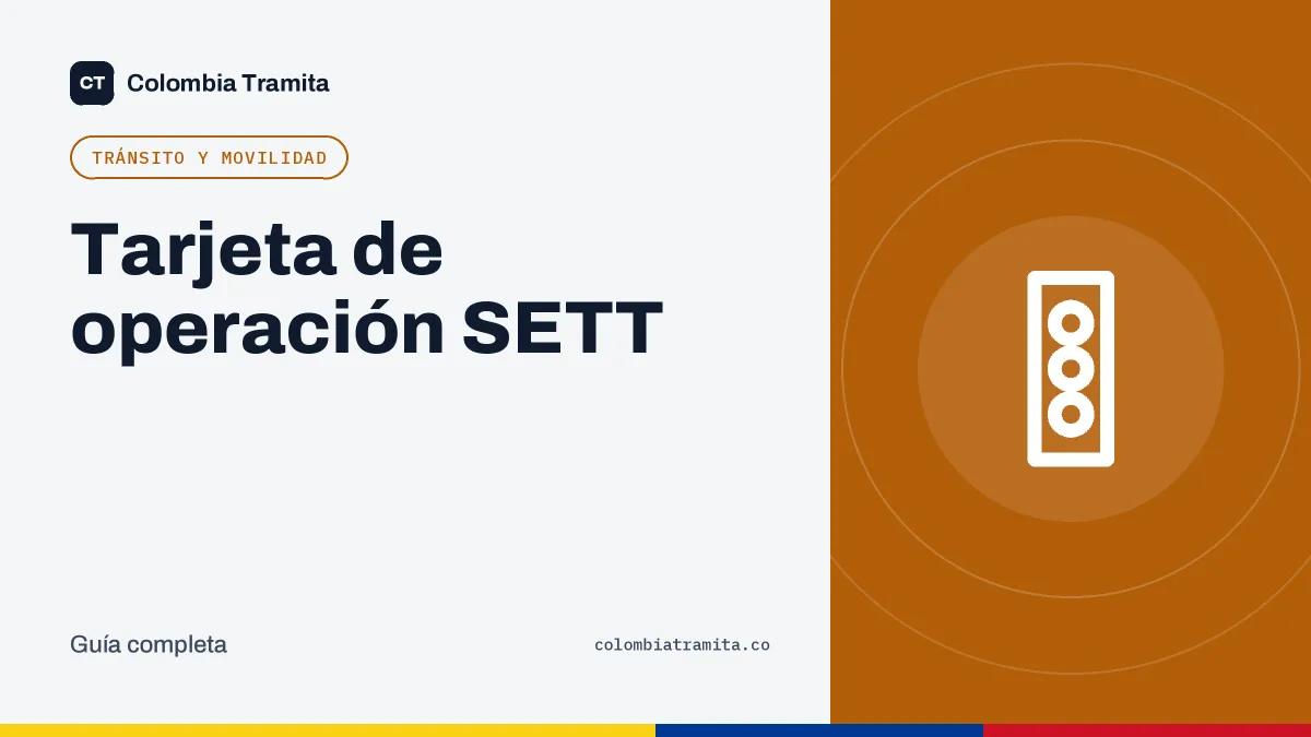 Tarjeta de operación SETT
