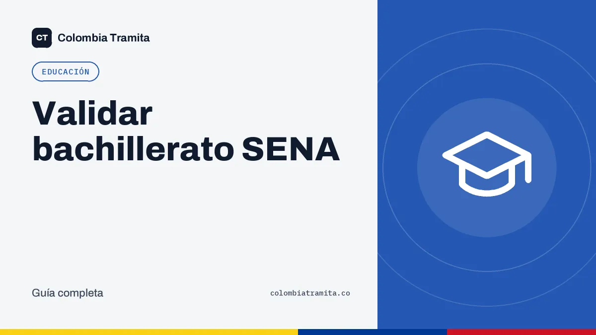 Validar bachillerato SENA